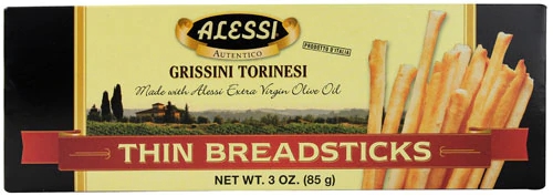 Grissini Torinesi Alessi Palitos Finos de Pão - 85g