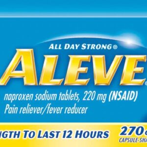 Aleve Caplets 220mg - Alívio Eficaz da Dor com 270 Caplets
