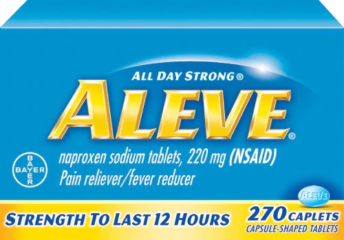 Aleve Caplets 220mg - Alívio Eficaz da Dor com 270 Caplets