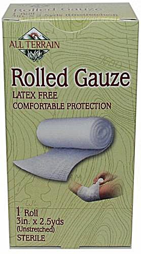Gaze Enrolada All Terrain Sem Látex - 1 Rolo (Aprox. 10cm x 4.5m)