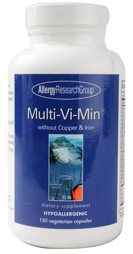 Allergy Research Group Multi-Vi-Min Sem Cobre e Ferro 150 Cápsulas Vegetarianas - Nutrição Completa