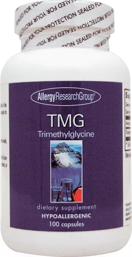 Allergy Research Group TMG 750mg - 100 Cápsulas | Betaina Pura para Saúde