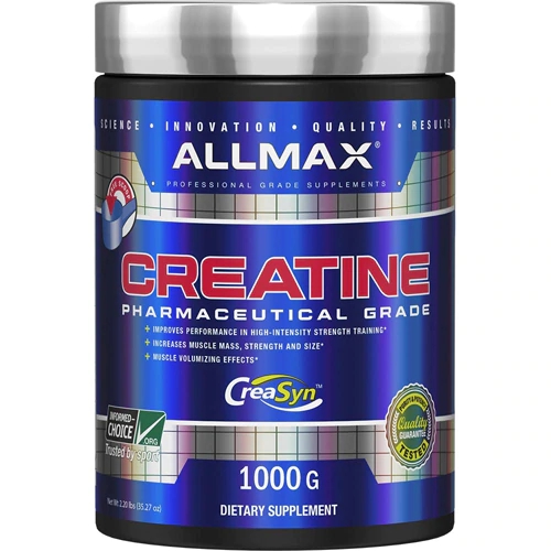 Creatina ALLMAX Nutrition Grau Farmacêutico 1000g - Aumento de Força e Performance