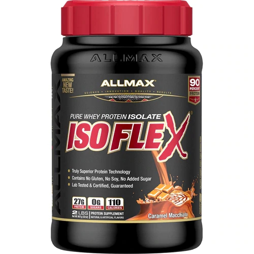Proteína Isolada IsoFlex Pure Whey Protein ALLMAX Nutrition Caramel Macchiato - 907g