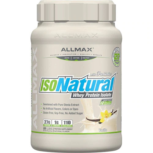 ALLMAX Nutrition IsoNatural Whey Protein Isolado Baunilha 907g