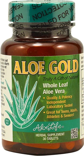 Aloe Life Aloe Gold - 30 Tabletes: Bem-Estar e Saúde com Aloe Vera Orgânica