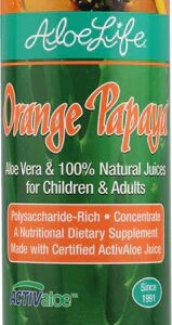 Suco Concentrado de Aloe Vera Folha Inteira Aloe Life Laranja e Mamão 473ml