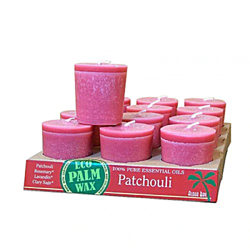 Velas de Óleo Essencial Aloha Bay Patchouli - 12 Unidades (Aprox. 204g)