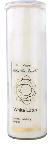 Vela de Cera de Palma Aloha Bay Flor de Lótus Branca 311g: Aroma Relaxante e Bem-Estar Natural