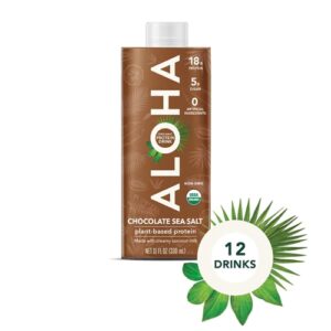 Comprar aloha organic vegan plant based protein drink with mct oil chocolate sea salt -- 11 fl oz each / pack of 12 preço no brasil ready to drink (rtd) sports & fitness suplementos em oferta suplemento importado loja 21 online promoção -