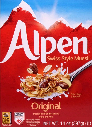 Alpen All Natural Muesli Cereal Original - 400g: Nutrição Integral para o Seu Dia