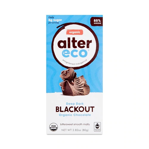 Chocolate Amargo Orgânico Alter Eco Blackout 80g - Intenso e Puro