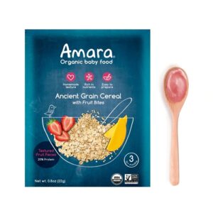 Comprar amara organic baby food ancient grain cereal with fruit bites stage 3 -- 5 pack preço no brasil babies & kids baby food cereals suplementos em oferta suplemento importado loja 13 online promoção -