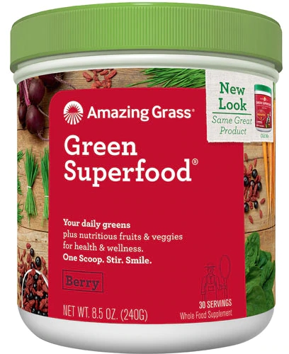 Amazing Grass Green SuperFood® Drink Powder Berry -- 30 Servings