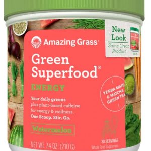 Amazing Grass Green Superfood® Energy Drink Powder Watermelon -- 30 Servings