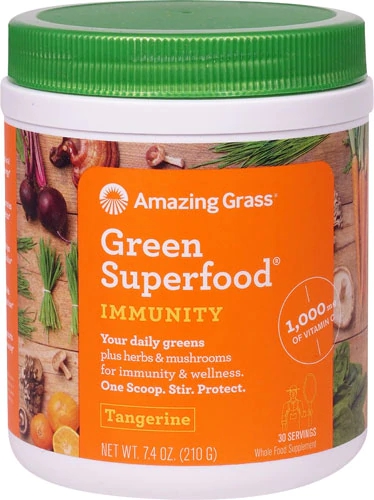 Amazing Grass Green Superfood Immunity Defense Sabor Tangerina - 30 Porções