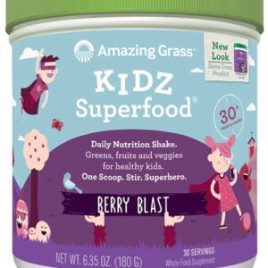 Amazing Grass Kidz SuperFood® Drink Powder Wild Berry -- 30 Servings