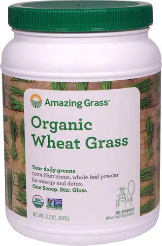 Amazing Grass Erva de Trigo Orgânica em Pó - 100 Doses (Aprox. 240g)