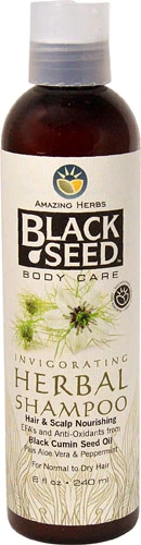 Shampoo Herbal Semente de Nigela Amazing Herbs - 237ml (8 fl oz) - Cabelos Fortes e Saudáveis