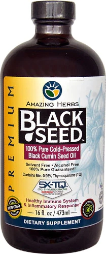 Amazing Herbs Óleo de Semente de Nigela 5X TQ™ 473ml - Puro e Potente