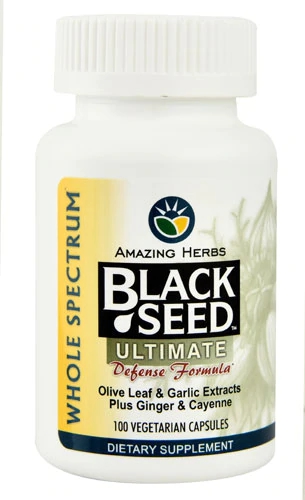 Amazing Herbs Black Seed Fórmula Defesa Suprema - 100 Cápsulas Vegetarianas