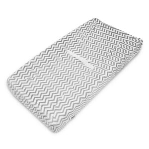 Comprar american baby heavenly soft chenille fitted contoured changing pad cover, gray zigzag -- 1 pad preço no brasil babies & kids baby friendly home products nursery suplementos em oferta suplemento importado loja 11 online promoção -