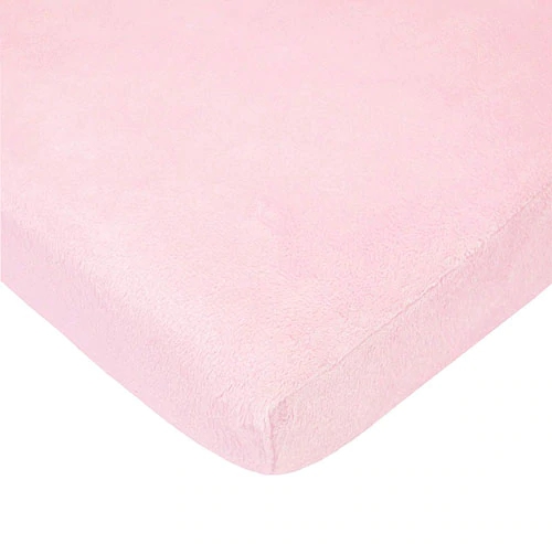 Lençol para Cercadinho American Baby Heavenly Soft Chenille Rosa 1 Unidade