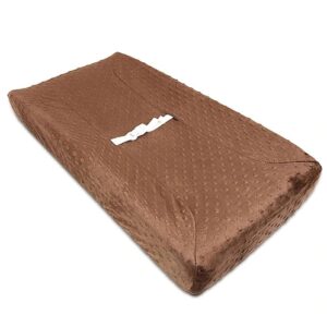 Comprar american baby heavenly soft minky dot fitted contoured changing pad cover, chocolate puff -- 1 pad preço no brasil babies & kids baby friendly home products nursery suplementos em oferta suplemento importado loja 17 online promoção -