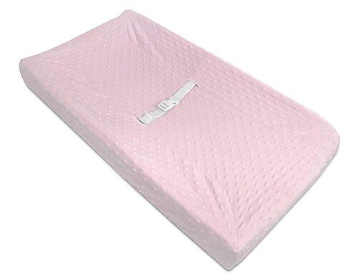 Capa para Trocador Minky Dot American Baby Rosa Puff - Toque Aveludado (1 Unidade)