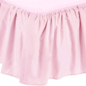 Comprar american baby ultra soft microfiber ruffled crib skirt, pink, for girls -- 1 piece preço no brasil babies & kids baby essentials suplementos em oferta suplemento importado loja 73 online promoção -