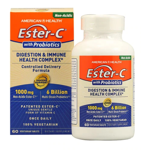 American Health Ester-C® Imunidade e Digestão - 1000mg - 60 Comprimidos Vegetarianos