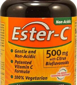 Ester-C® American Health com Bioflavonoides Cítricos - 500mg - 225 Comprimidos Vegetarianos