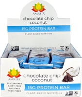 Comprar amrita 15g protein bar gluten free chocolate chip coconut -- 12 bars preço no brasil bars food & beverages fruit bars suplementos em oferta suplemento importado loja 75 online promoção -