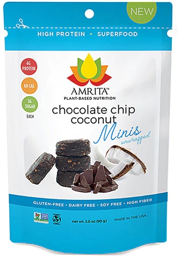 Amrita Minis Sem Glúten com Gotas de Chocolate e Coco - 85g