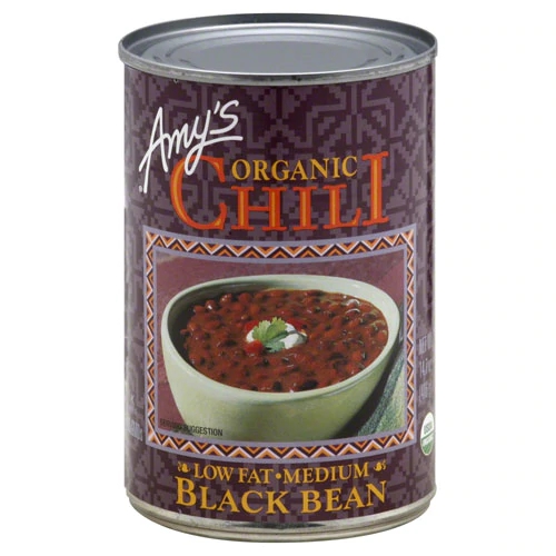 Amy's Organic Chili Low Fat Medium Black Bean -- 12 oz