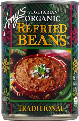 Feijão Carioca Orgânico Refogado Amy's Traditional 437g - Vegetariano e Saboroso