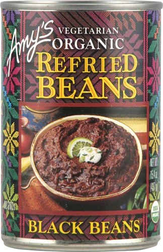 Feijão Preto Orgânico Amy's Refried - 437g - Vegetariano e Saudável
