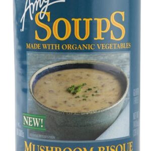 Amy's Organic Mushroom Bisque com Porcini Sopa Cremosa Vegana 397g