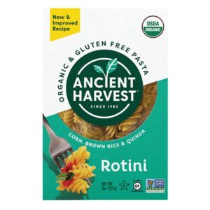 Comprar ancient harvest organic corn brown rice & quinoa rotini -- 8 oz preço no brasil food & beverages pasta quinoa pasta suplementos em oferta suplemento importado loja 3 online promoção -