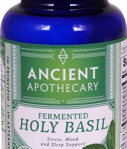 Ancient Nutrition Ancient Apothecary Manjericão Sagrado 90 Cápsulas - Adaptação e Bem-Estar
