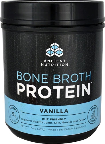 Ancient Nutrition Bone Broth Protein Baunilha 500g - Colágeno Puro