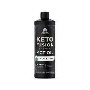 Ancient Nutrition KetoFusion Óleo MCT Orgânico Semente de Nigella 473ml - Energia e Bem-Estar