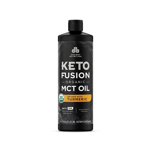 Ancient Nutrition KetoFusion Óleo MCT Orgânico com Cúrcuma - 473ml