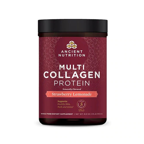Ancient Nutrition Multi Collagen Protein Strawberry Lemonade -- 18.9 oz
