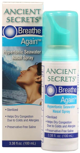 Ancient Secrets Breathe Again™ Spray Nasal 100ml - Alívio Respiratório Natural
