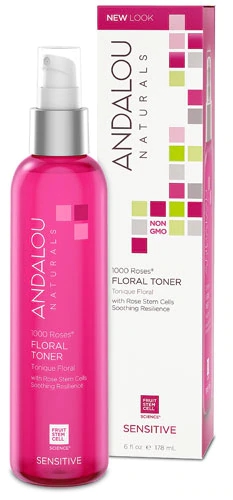 Tônico Facial Floral Andalou Naturals 1000 Roses® 178ml - Hidratação e Revitalização