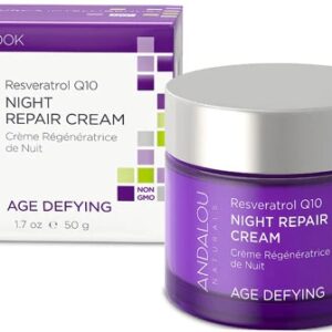 Andalou Naturals Age Defying Resveratrol Q10 Night Repair Cream -- 1.7 fl oz