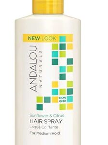 Andalou Naturals Brilliant Shine Hair Spray Sunflower and Citrus -- 8.2 fl oz