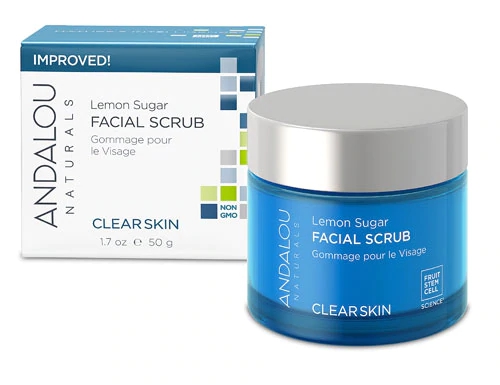 Esfoliante Facial Andalou Naturals Clear Skin Limão e Açúcar 50ml - Pele Radiante