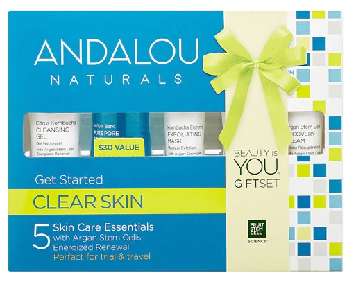 Kit Iniciante Andalou Naturals Clear Skin 5 Peças - Tratamento Facial Completo